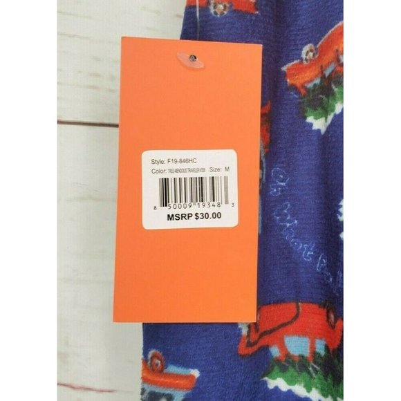 Medium Hawke And Co Oh What Fun Christmas Tree On Car Fleece Pajama Pants Gifts - Picture 8 of 10